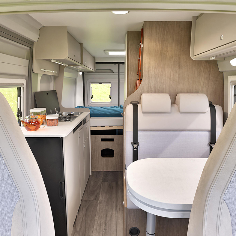 Innenraum des Carado Campervan 600 Pro