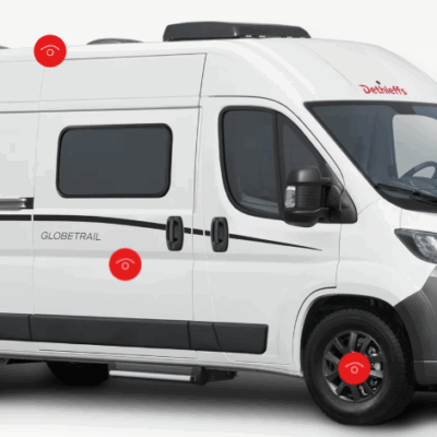 GTrail_Active_RF_Vorderansicht Vorderansicht des Dethleffs Globetrail Active RE